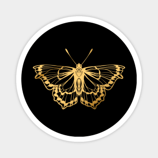 Gold butterfly Magnet